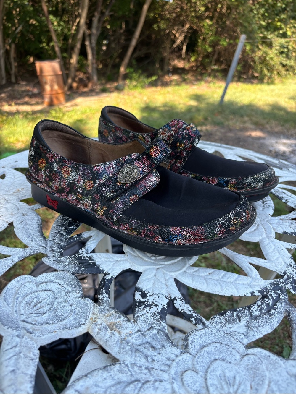 Alegria by PG Lite "Brenna" Loafers in the 'Garland' Floral Pattern